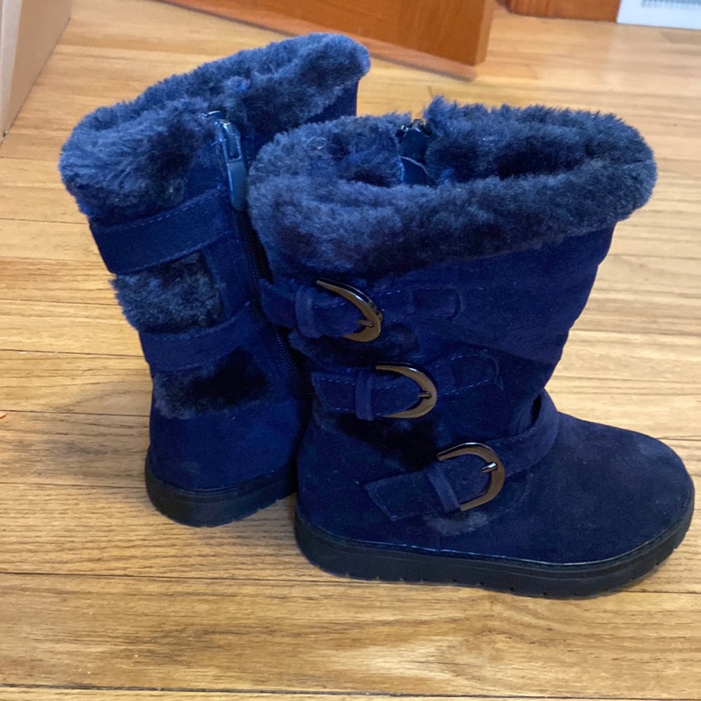 Blue toddler boots